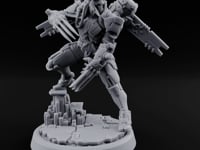 Gun Toting Leaping Warforged Trooper A turntable