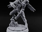Gun Toting Leaping Warforged Trooper A turntable