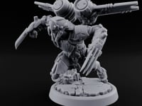 Gun Toting Leaping Warforged Trooper E turntable