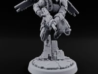 Gun Toting Leaping Warforged Trooper G turntable