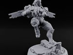 Gun Toting Leaping Warforged Trooper I turntable