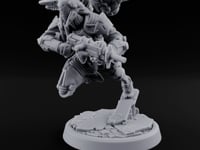 Gun Toting Leaping Warforged Trooper J turntable