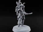 Blade And Gun Wielding Human Samurai A turntable