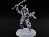 Blade And Gun Wielding Human Samurai C turntable