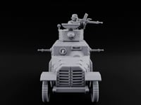 Turret Gunning Armoured Scout Car turntable