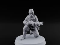 Weird War Gas Masked Gunning Japanese Trooper C turntable