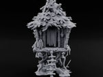 Frond-Thatched Idol-Carved Tribal Treehouse Hut turntable