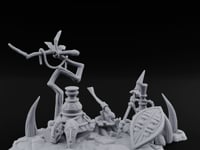 Skull-Masked Spear-Stabbed Tribal Battle Spoils Scene turntable
