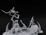 Skull-Masked Spear-Stabbed Tribal Battle Spoils Scene turntable