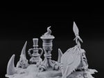 Flame-Topped Rope-Wound Tribal Torch Scene turntable
