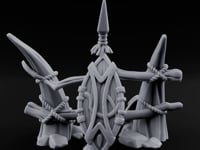 Rope-Lashed Diamond-Etched Tribal Idol Marker Scene turntable