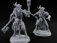 Torch Axe Bearing Saytr Barbarian Shamans turntable