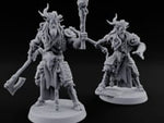 Torch Axe Bearing Saytr Barbarian Shamans turntable