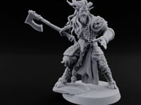 Torch Axe Bearing Saytr Barbarian Shaman B turntable