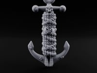 Skull-Faced Rope-Bound Undead Ship Anchor turntable
