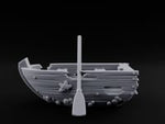 Barnacle-Crusted Plank-Splintered Wrecked Rowing Boat turntable