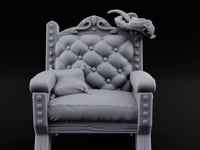 Button-Tufted Noble Captain's Armchair turntable