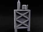 Bottle-Topped Barrel-Mugged Tavern Side Cabinet turntable