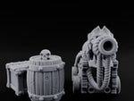 Skull-Crowned Pirate Cannon and Barrel Scene turntable