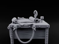 Rope-Draped Map-Strewn Navigator's Chart Table turntable