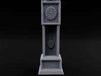 Scroll-Crowned Pendulum-Faced Grandfather Clock turntable