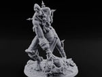 Chain And Trophy Dragging Hill Giant Warrior A turntable