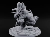 Shield And Flail Wielding Lizardfolk Warrior B turntable