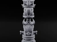 Fang-Crowned Rune-Banded Beast Totem Idol turntable