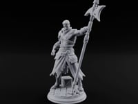 Halberd Leaning Human Warrior turntable