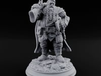 Axe Shouldering Dwarf Warrior turntable