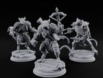 Scurrying Blade Wielding Ratfolk Warriors turntable