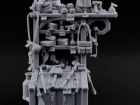 Pack-Hung Blade-Scattered Adventurer's Supply Shelf turntable