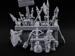 Halberd-Jutting Crossbow-Fronted Adventurer's Weapon Display Stall turntable