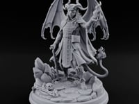 Flame Tailed Hand Raised Demon Sorcerer turntable