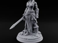 Jagged Blade Trailing Elf Warrior turntable