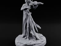 Violin Playing Cloak Trailing Elf Bard turntable