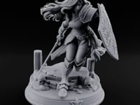 Sword Dragging Shield Raised Human Paladin turntable