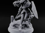Sword Dragging Shield Raised Human Paladin turntable