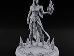 Flame Conjuring Armoured Elf Sorceress turntable