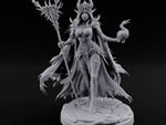 Skull Clutching Scythe Staff Bearing Elf Witch turntable