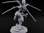 Four Blades Spinning Oni Bladedancer turntable