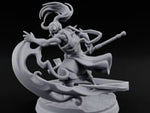 Wind Whipping Staff Spinning Oni Shaman turntable
