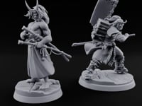 Banner Bearing Blade Drawing Oni Swordsmen turntable