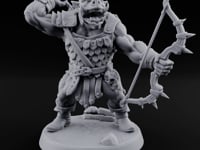 Snarling Bow Drawing Pig Orc Archer B turntable