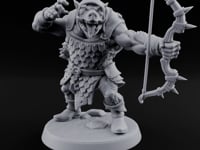 Snarling Bow Drawing Pig Orc Archer D turntable