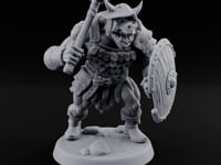 Shield Bearing Warband Pig Orc Warrior A turntable