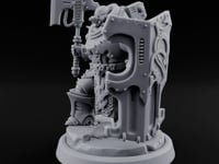 Shield Bracing Gun Toting Space Dwarf Trooper C turntable