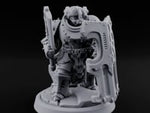 Shield Bracing Gun Toting Space Dwarf Trooper G turntable