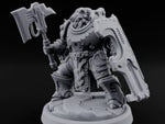 Shield Bracing Gun Toting Space Dwarf Trooper I turntable