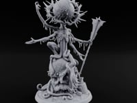 Spike Headed Staff Wielding Demon Witch turntable